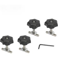 OYOTE 4Pcs 50mm/70mm Locking Rail Multiflexboard Screws Bolt Set Mounting Accessories For VW T5/t6 MULTIVAN