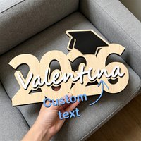 1pc Personalized Customized Graduation Wooden Plaque, Wooden Souvenir, Unique Graduation Gift, Graduation Signature Board