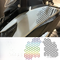 AliExpress NONE SEAMETAL Motorcycle Oil Tank Stickers Universal for Motorcycle Scooter Electric Bicycle Decorative Film Honeycomb Helmet Decals