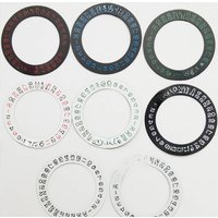 Watch Movement Parts Calendar Dial Silver Black Red R Font Calendar Disc Fit for 2824 2836 8215 8200 Movement