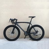 AliExpress NONE 700c Racing Road Bike Aluminum Alloy Frame Set Double Disc Brake City Racing Bicycle For Men And Women 14/16/18/20 Speed 48/53cm