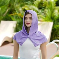 AliExpress Summer Cooling Hoodie Towel Sweat-absorbent Cool Anti-UV Cycling Soft Cold Sensing Quick-drying Scarf for Fitness Hiking Fishing