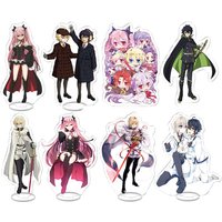 Hot Anime Seraph of the End Acrylic Stand Model Figure Cosplay Plate Holder Topper Birthday Fans Christmas Desk Decor Plate Gift