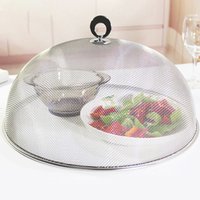 Metal Mesh Food Cover Plate Serving Cover Reusable Durable Dish Cover Net Food Lid Multipurpose for Home Daily Use