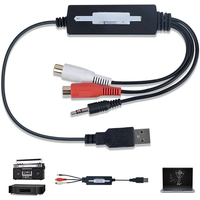 EZCAP216 USB Audio Capture plate Card device Cassette To CD/MP3 Converter MP3 WMA WAVE Recorder Audio to Digital RCA R/L 3.5mm