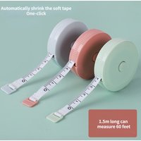 Anthropometric circular tape measure, retractable and portable with spring-return mechanism, 39.37-inch household tape measure