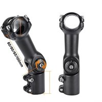 AliExpress GUSTAVO Mtb Power Bicycle Handlebar Stem Road Mountain Bike Table 60/80/93/100mm Rod Adjustable Stem 31.8 25.4 Riser