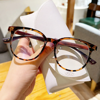 Classic Blue Light Blocking Eyeglasse Woman Leopard Glasses Frame Fashion Anti Blue Light Glasses Transparent Women Men Eyewear