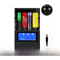 Original Vapcell S4 Plus V3.0 Fast Charger 3A 4 Slot Intelligent Charger With New Storage Mode Power Adapter Updated V2.0