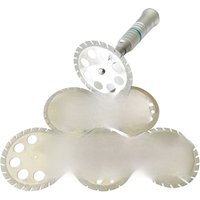 AG 1PCS Dental lab Double Sided Diamond Cutting Disc 45/50mm for separating polishing ceramic crown plaster or jade