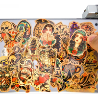 AliExpress HOTEMPO 50pcs Mixed Sexy Beauty Old School Sailor Tattoo Art Fashion Funny Sticker for Phone Laptop Case Guitar Skateboard Bike Stickers