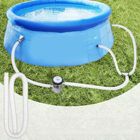 Above Ground Pool Replace Hose with Durable Clamps Pool Replacement Hose for Outdoor Swimming Supply