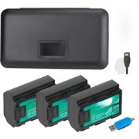 2400mAh NP-FZ100 NP FZ100 NPFZ100 Battery+LCD Charger Case for Sony Alpha A7III A7R III A9 Alpha 9 A7R3 A6600 A6700 Cameras