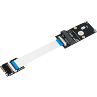 M.2 (NGFF) Key A/E/A+E to Mini PCI-E Adapter with FFC Cable for PC Computer