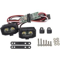 RC Car Bright LED Lights Headlight Spotlight for 1/10 RC Crawler Axial SCX10 90046 Wraith Capra Redcat Gen8 VS4-10