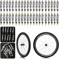 AliExpress Shunmaii 20-100PCS Detachable Presta Bicycle Valve Core Replacement Brass CNC FV MTB Road Bike Tire Tubes Service Parts Repair Tools