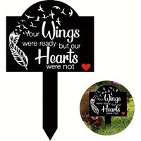 1pc Heart Shaped Grave Markers Memorial Stakes For Outdoors Yard Cemetery Decorations For Lover Garden Grave Memorial Plaques