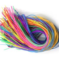 Colorful 120 PCS PVC Braided Rope 1M Cords Craft Trim DIY Craft Rope Weaving Strings For Thread Necklace Bracelet Accessories