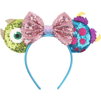 NEW Sullivan Disney Ears Headband Monster Inc Minnie Mouse Hairband Women Cartoon Character Cosplay Hair Accessories Kids Party