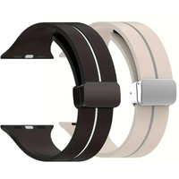 Magnetic Strap Apple watch band 45mm 44mm 42mm 49mm 40mm 41mm 38mm Silicone correa bracelet iWatch series 9 8 7 6 5 4 SE Ultra 2