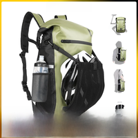 AliExpress Rhinowalk Bike Pannier Bags Rear Rack Waterproof Green Cycling Backpack 22L Large Capacity Should Bag MTB Bike Accessoried