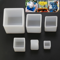 JCD 1pcs DIY Silicone Pendant Mold Jewelry Making Cube UV Epoxy Resin Mold Casting Mould Craft Jewelry Tools New