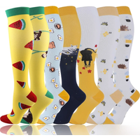 AliExpress Yellow Color Compression Socks 20-30mmhg High Stockings Men Sports Socks For Cycling Football Varicose Veins Pregnancy Nursing