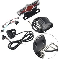 AliExpress E-Bike Front Brake Rear Light Set 12-72V Bike Rack Lamp With Horn Headlight Switch Electric Bicycle Turn Tail Ebike Accessories