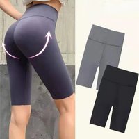 AliExpress CINESSD Shorts Women Thin Fitness Casual High Waist Fashion Yoga Shorts Summer Slim Knee-Length Bottoms Black Cycling Shorts Streetwear