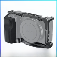 SmallRig for Sony ZV-E10 Cage with Silicone Grip and Built-in Quick Release Plate for Arca-Swiss Cage Rig Kit w Cold Shoe 3538