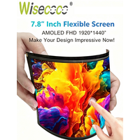 Wisecoco 7.8 Inch Flexible AMOLED Touch Screen Module 1920x1440 FHD Bendable OLED Display for DIY Electronics