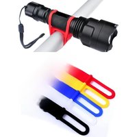 AliExpress Bicycle Cycling Light Holder Bike Handlebar Lamp Stand Silicone Strap Band Phone Fixing Elastic Tie Rope LED Flashlight Bandage