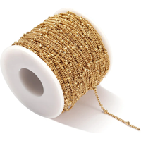 2Meters Stainless Steel Beads Chains for Jewelry Making DIY Necklace Bracelet Accessories