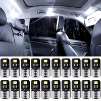 T10 LED Bulbs Car Interior Dome Reading License Plate Light Signal Light 12V Wide Light White Interior Car Light Accessories