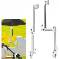 AliExpress NONE Stroller Umbrella Mount Holder Stainless Steel Adjustable Golf Umbrella Clamp 2/3Fold 360° Rotation Bicycle Sunshade Fixing Clip