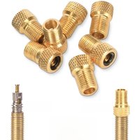 AliExpress Bicycle Presta to Schrader Adapter Copper FV to AV Valve Converter for Bike Tires, Gold Plated Tire Pump Connectors Accessories
