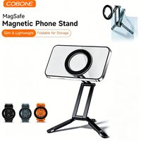 COBONE Magnetic Phone Tripod Holder Foldable Adjustable with Arca-Swiss for Phone Vlog Portable Desktop Phone Mount for Travel