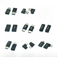 USB 3.1 Male To Type-C Female Adapter,USB A To USB C 3.1 GEN 2 Converter,Support Double Sided 10Gbps Charging & Data