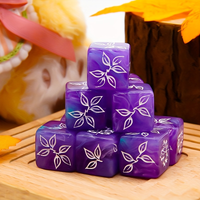 10PCS Unique Maple Leaf Dice Set | Board Game Dice for Family Party, Halloween Christmas Festival, Couple & Collection Gift