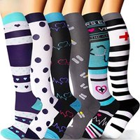 AliExpress 1Pair Nurse Compression Socks For Men Running Sports Socks Athletic Flight Travel Outdoor Running Cycling Long Pressure Stocking