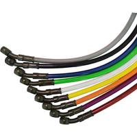 AliExpress NONE 10mm 28 Degree Motorcycle Dirt Bike Braided Line Steel Brake Hose Cable Hydraulic Banjo Pipe 270mm-1500mm for Universal Racing