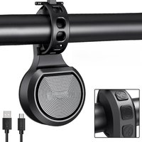 AliExpress NONE Bicycle Bell Waterproof Horn Bells Portable USB Charging Safety Electric Mountain Bike Horn Alarm Loud Bell Bicycle Accessories