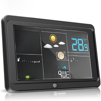 Geevon Weather Station Wireless Indoor Outdoor Thermometer, Color Display Weather With Barometer, Calendar, Adjustable Backlight