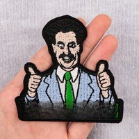 VERY NICE Patches On Clothes Funny Quotes Iron on Embroidered Patches For Clothing DIY Stripes Applique Accessory