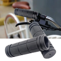 AliExpress Black Bike Handlebar Sleeves Grips One-sided Locking Rubber Dustproof Bicycle Cycling Handle Bar Grips Replacement Parts