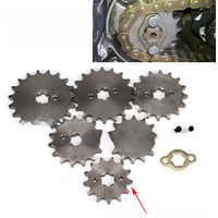 AliExpress NONE Front Engine Sprocket 428# 17mm 10 11 12 13 14 15 16 17 18 19T Teeth For 50cc-125cc Off-road Bicycle ATV Quad Go Kart Motorcycle