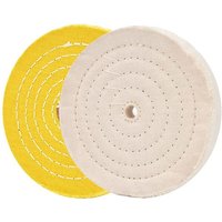 2Pcs Polishing Discs Polishing Wheel Kit 150Mm Polishing Wheel Set For Table Buffer Polisher With 12.7Mm Mandrel Hole