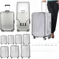 18-30inch Clear Suitcase Cover Protector PVC Suitcase Cover Protectors Scratch-resistant Trolley Case Cover for Wheeled Suitcase