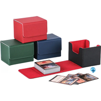 100+ Trading Card Deck Box Gathering Card Toy W/ Magnetic Closure Game Cards Storage Game Card Case Protector For Board Game