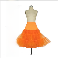 Puffy Short Organza Halloween Women Crinoline Vintage Bridal Petticoat for Wedding Evening Cosplay Underskirt Rockabilly Tutu